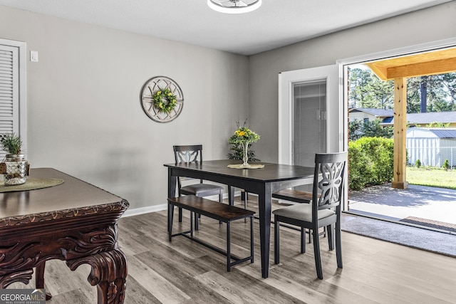 3182 Willow Creek Rd, Augusta, GA 30909 - dining space with wood finished floors and baseboards
