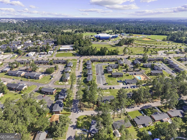 3182 Willow Creek Rd, Augusta, GA 30909 - aerial view of property's location featuring a forest and nearby suburban area