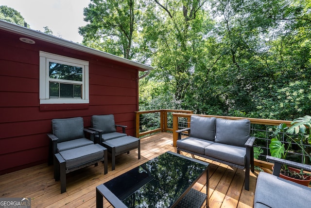 278 Fourth St, Athens, GA 30601 - wooden terrace with an outdoor hangout area
