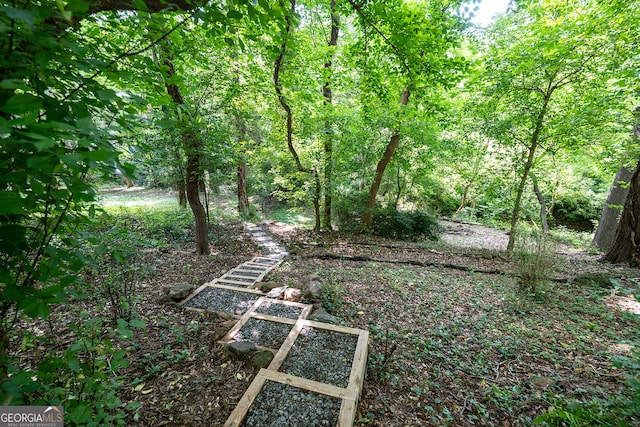 278 Fourth St, Athens, GA 30601 - view of yard featuring a wooded view