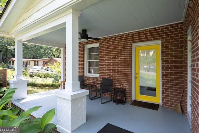 278 Fourth St, Athens, GA 30601 - porch featuring a ceiling fan