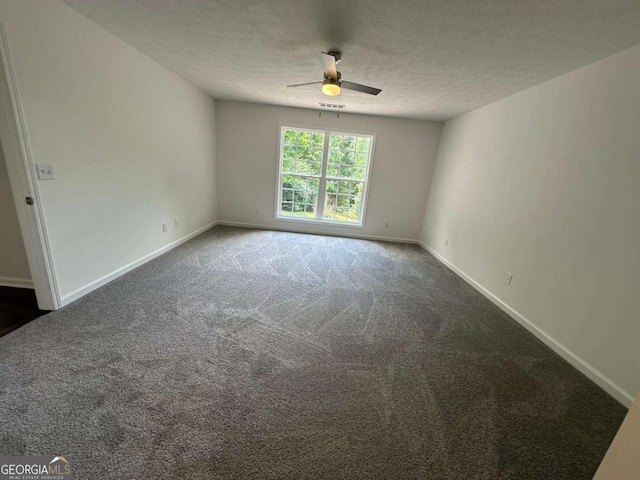11 Long Branch Xing, Dahlonega, GA 30533 - carpeted empty room with a ceiling fan, a textured ceiling, and baseboards