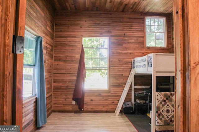 1048 Whites Mill Rd, Valley, AL 36854 - bedroom with wooden walls, wood ceiling, and wood finished floors