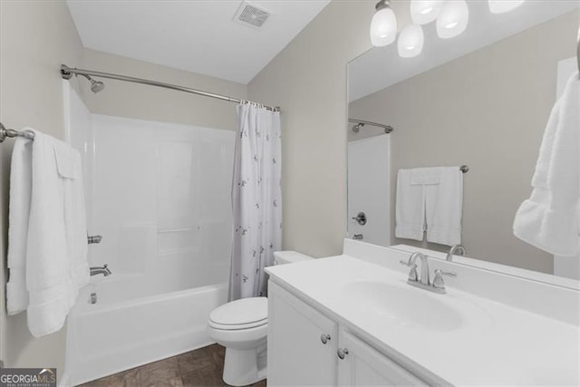 397 Cypher Dr, Suwanee, GA 30024 - bathroom featuring vanity and shower / tub combo