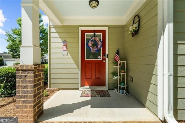 397 Cypher Dr, Suwanee, GA 30024 - view of exterior entry featuring a porch