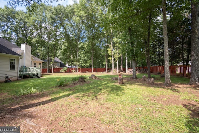 2021 Windfield Dr, Monroe, GA 30655 - view of yard featuring a deck