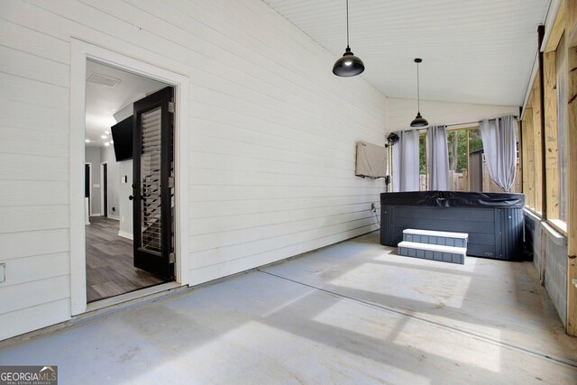 92 Autumn Path, Rockmart, GA 30153 - view of patio featuring a hot tub