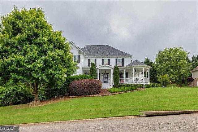 125 Shamus Way, Jefferson, GA 30549 - view of front of home featuring a porch and a front lawn