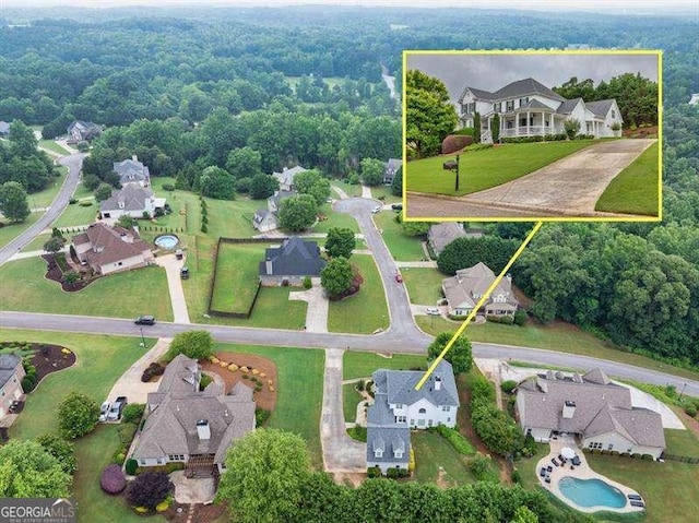 125 Shamus Way, Jefferson, GA 30549 - view of property location with property parcel outlined and nearby suburban area