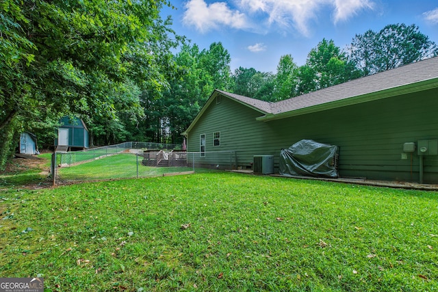 1920 Daves Creek Trl, Cumming, GA 30041 - view of yard featuring a storage unit