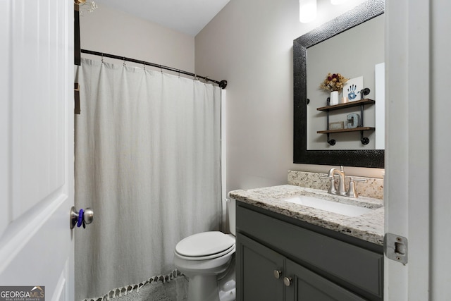 521 Peeples Valley Rd NW, Cartersville, GA 30121 - bathroom featuring vanity and toilet
