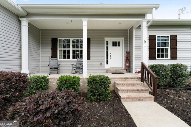521 Peeples Valley Rd NW, Cartersville, GA 30121 - property entrance featuring covered porch