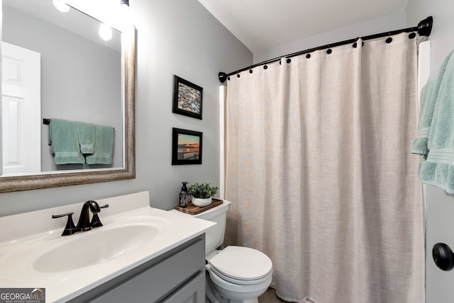 28 Mcevers Branch Ct, Acworth, GA 30101 - bathroom featuring vanity and curtained shower