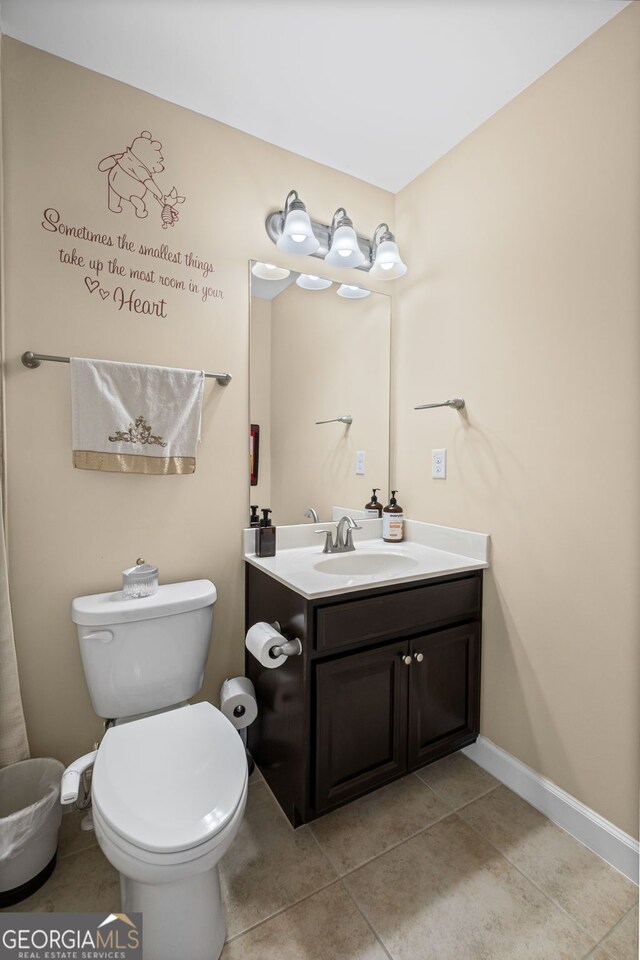 745 Newfield Ln, Alpharetta, GA 30004 - bathroom featuring vanity and tile patterned floors
