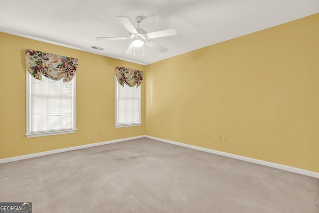 4313 Deep Springs Ct NW, Kennesaw, GA 30144 - unfurnished room with carpet flooring, a ceiling fan, and a textured ceiling