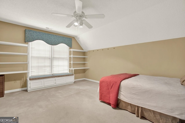 4313 Deep Springs Ct NW, Kennesaw, GA 30144 - bedroom with lofted ceiling, light carpet, and a ceiling fan