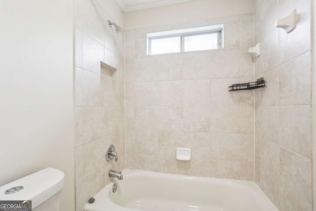 4508 Meadow Vista Trce, Lithonia, GA 30038 - bathroom featuring toilet and bathtub / shower combination