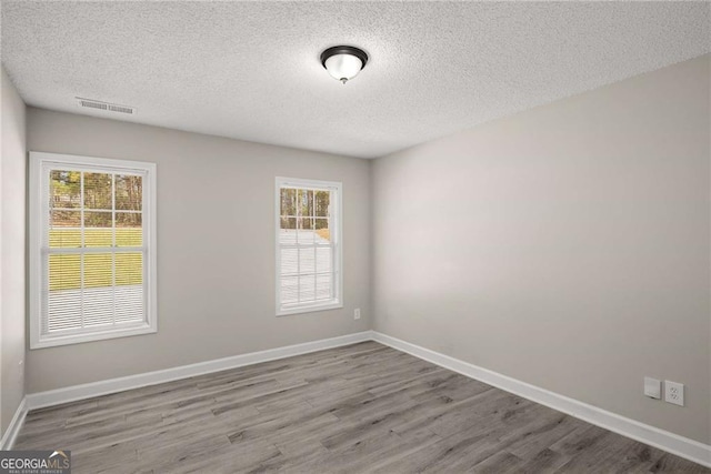 1071 N Price Rd, Sugar Hill, GA 30518 - empty room featuring plenty of natural light, wood finished floors, and a textured ceiling