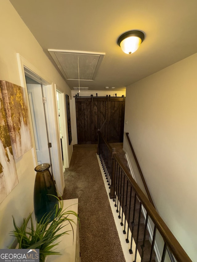 124 Gorham Gates Ct, Hiram, GA 30141 - corridor featuring attic access and carpet