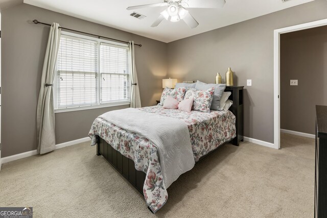 10530 Tuxford Dr, Alpharetta, GA 30022 - bedroom with carpet and ceiling fan