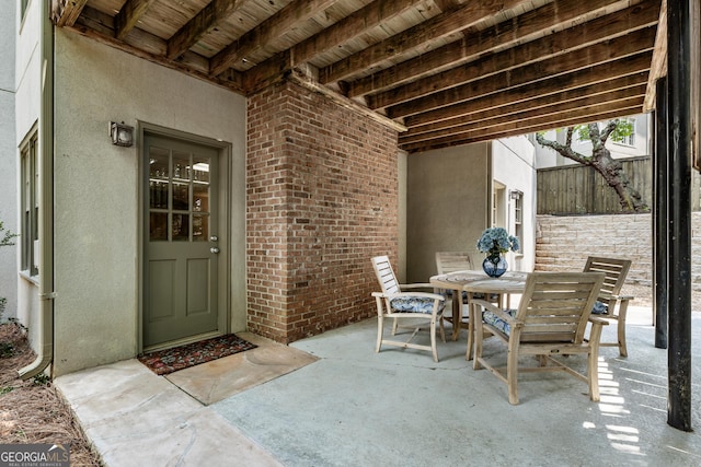 10530 Tuxford Dr, Alpharetta, GA 30022 - view of patio featuring outdoor dining space