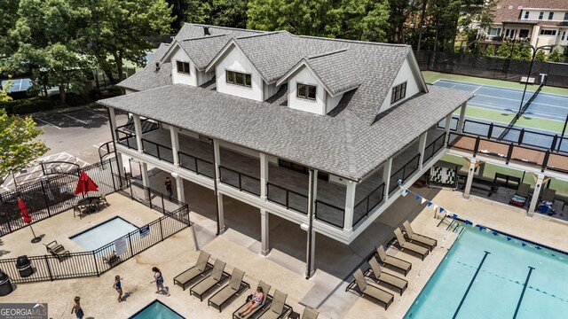 10530 Tuxford Dr, Alpharetta, GA 30022 - aerial view of a pool area