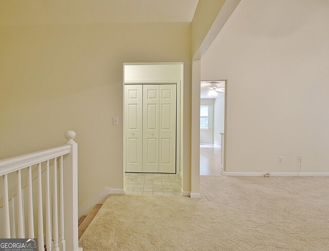 4135 Coursey Lake Rd, Douglasville, GA 30135 - corridor featuring carpet flooring and baseboards