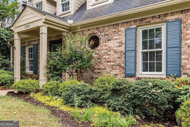 1508 Brianwood Rd Unit 1508, Decatur, GA 30033 - property entrance featuring brick siding and a shingled roof