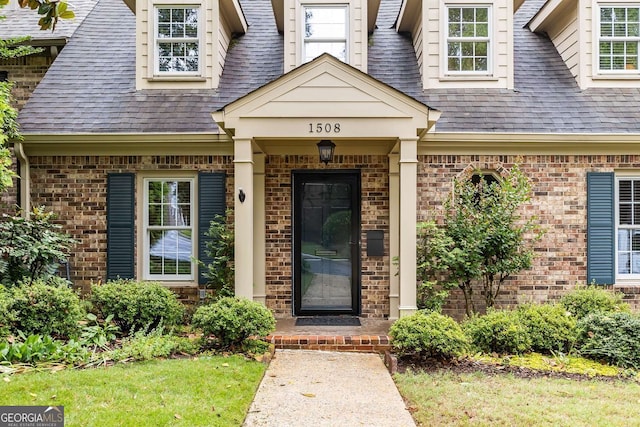 1508 Brianwood Rd Unit 1508, Decatur, GA 30033 - property entrance with a shingled roof and brick siding
