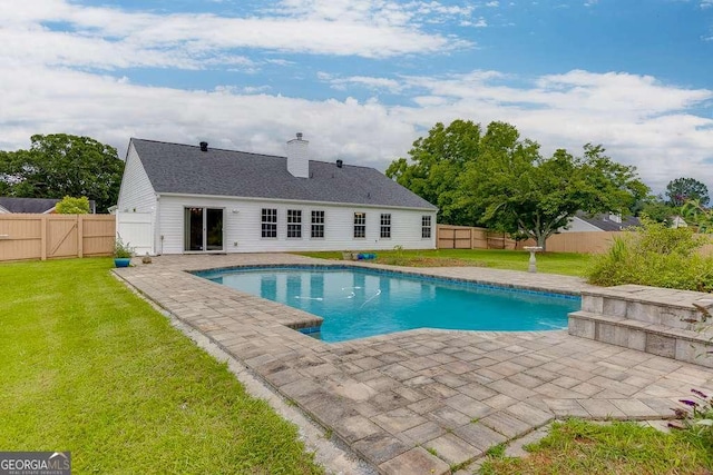 4735 Widgeon Way, Cumming, GA 30028 - view of swimming pool with a patio, a fenced backyard, and a gate