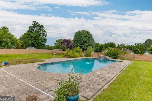 4735 Widgeon Way, Cumming, GA 30028 - view of pool with a patio and a fenced backyard