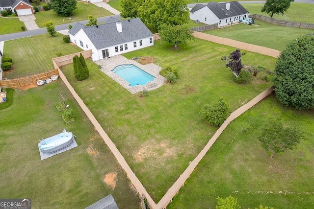 4735 Widgeon Way, Cumming, GA 30028 - aerial view of property and surrounding area with a pool