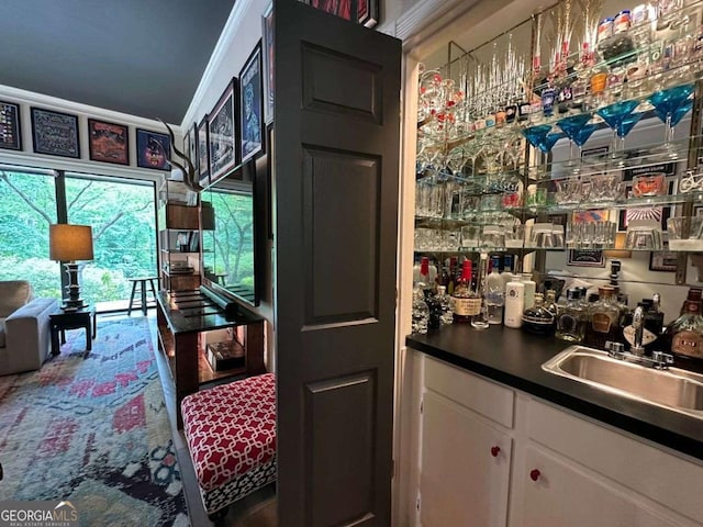 4850 Lake Fjord Pass, Marietta, GA 30068 - indoor wet bar with ornamental molding