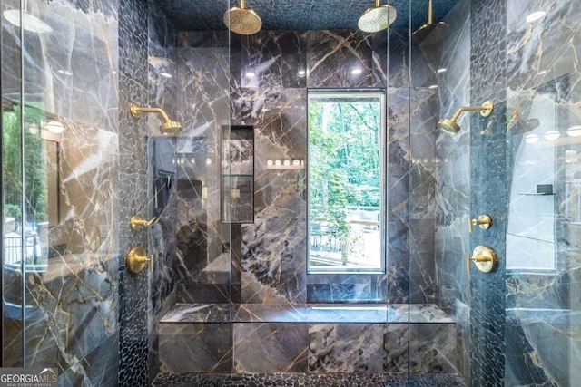 4850 Lake Fjord Pass, Marietta, GA 30068 - bathroom with a marble finish shower