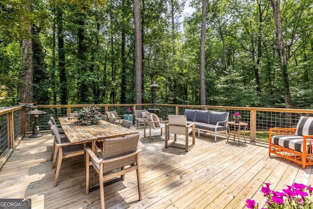 4850 Lake Fjord Pass, Marietta, GA 30068 - deck with an outdoor living space and outdoor dining area
