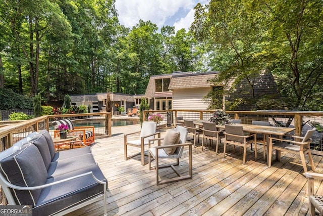 4850 Lake Fjord Pass, Marietta, GA 30068 - deck featuring outdoor dining space