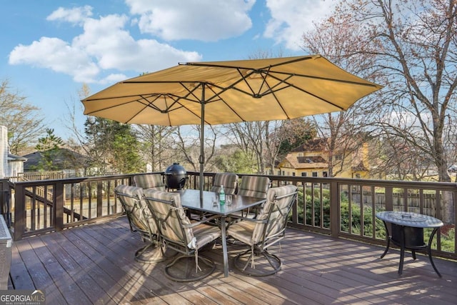 10475 Willow Meadow Cir, Alpharetta, GA 30022 - deck with outdoor dining area