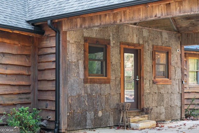 307 Big Timber Rd, Mineral Bluff, GA 30559 - entrance to property featuring roof with shingles
