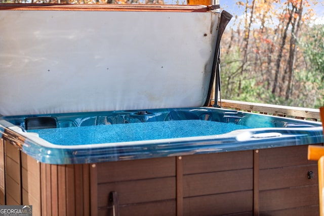 307 Big Timber Rd, Mineral Bluff, GA 30559 - view of swimming pool with a hot tub