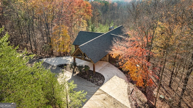 307 Big Timber Rd, Mineral Bluff, GA 30559 - aerial view of property and surrounding area featuring a forest