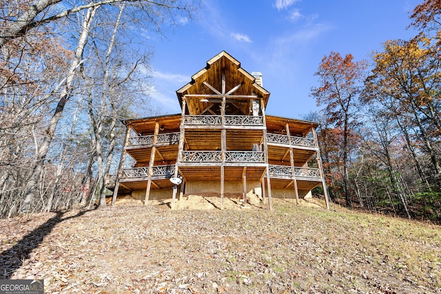 307 Big Timber Rd, Mineral Bluff, GA 30559 - back of house featuring a deck