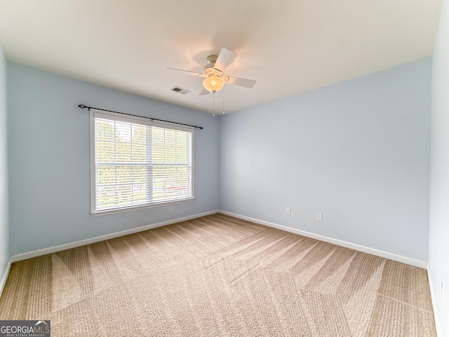 35 Paddle Boat Cv, Senoia, GA 30276 - carpeted spare room featuring ceiling fan and baseboards