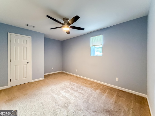 35 Paddle Boat Cv, Senoia, GA 30276 - carpeted empty room featuring ceiling fan and baseboards