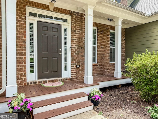 35 Paddle Boat Cv, Senoia, GA 30276 - entrance to property with a porch and brick siding