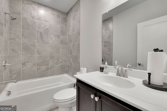 545 Hanlon Way, Alpharetta, GA 30009 - full bath featuring vanity and tub / shower combination