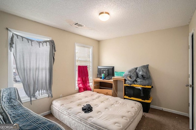 1135 Misty Meadows Way, Hampton, GA 30229 - carpeted bedroom featuring baseboards and a textured ceiling