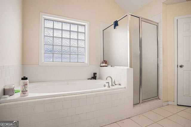1135 Misty Meadows Way, Hampton, GA 30229 - full bath featuring a stall shower, tile patterned flooring, and a garden tub
