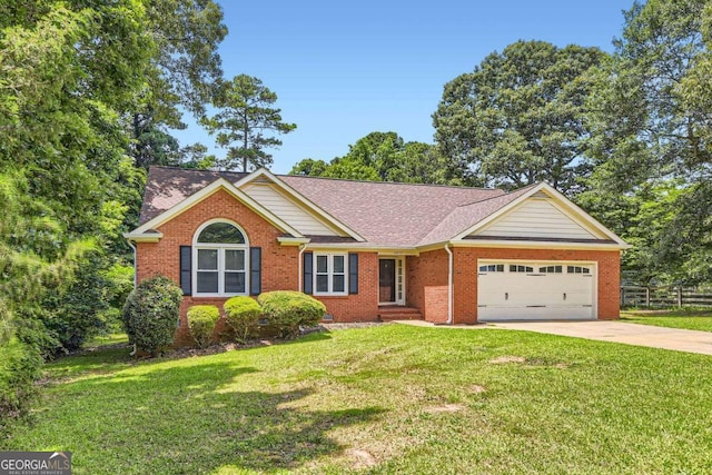 11473 Summer Creek Dr, Hampton, GA 30228 - single story home with a garage, concrete driveway, brick siding, and roof with shingles