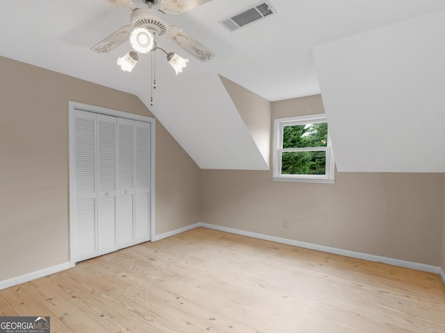 778 Leguin Mill Rd, Locust Grove, GA 30248 - bonus room with a ceiling fan, hardwood / wood-style floors, and lofted ceiling