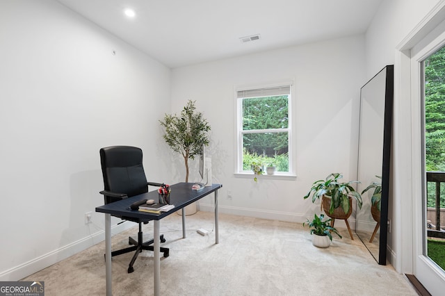 203 Holden Way, Woodstock, GA 30189 - home office with carpet and baseboards
